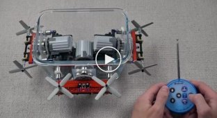 Самодельная радиоуправляемая подводная лодка из Lego