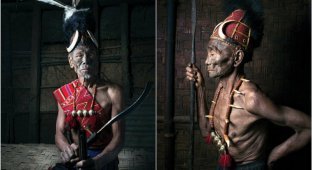 Удивительные портреты исчезающего племени охотников за головами (21 фото)