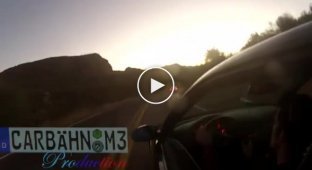 Авария на BMW на горной дороге