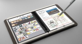 Microsoft Сourier - два дисплея в книжной обложке (3 фото + видео)