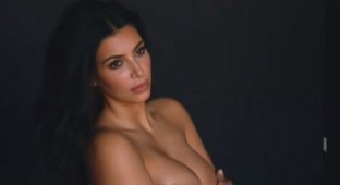 Ким Кардашьян снялась в обнаженной фотосессии перед второй беременностью (6 фото) (эротика)