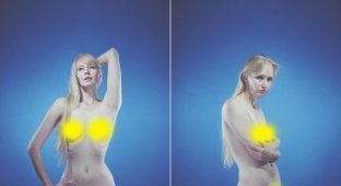 Креативная фотосессия "Иллюзия тела" в стиле НЮ (13 фото) (эротика)