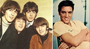 Как состоялась и чем зкончилась единственная встреча двух легенд — Элвиса Пресли и The Beatles (7 фото)