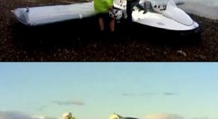 Летающая лодка на воздушной подушке (видео)