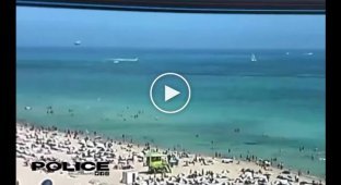 Вертолёт потерпел крушение рядом с пляжем в США ёт, видео, крушение, пляж