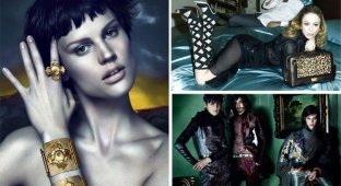 Рекламные кампании Versace, Etro и Jimmy Choo (осень-зима 2011-12)