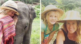Австралийка потратила все сбережения на кругосветное путешествие с дочерью (15 фото)