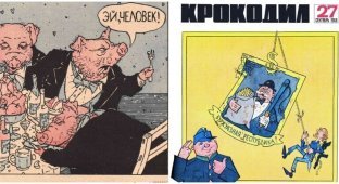 Карикатуры из советского журнала "Крокодил", сатира которых сегодня как никогда актуальна (20 фото)