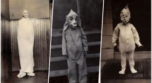 Винтажные фотографии до жути страшных костюмов на Хэллоуин (26 фото)