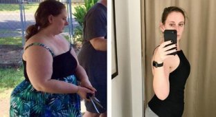Женщина сбросила 70 кг и нашла необычное применение обвисшей коже (4 фото)