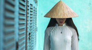 Красота Вьетнама: женщины в традиционном костюме аозай (10 фото)
