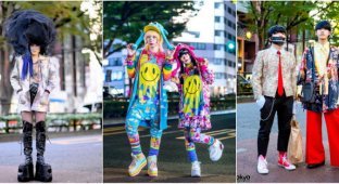 Модные персонажи на улицах Токио (41 фото)