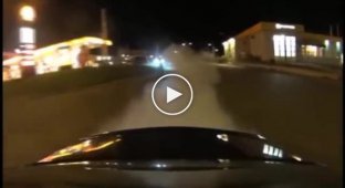 Погоня за Mercedes C63 AMG в Швеции