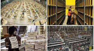Как работают склады Амазона по всему миру (32 фото)
