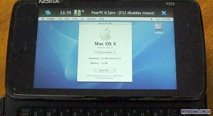 На Nokia N900 запустили Mac OS X 10.3 (видео)