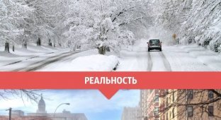 Зимняя пора в ожиданиях и в реальности (14 фото)