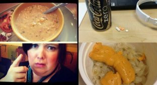 Пользователи сети поделились фото своего самого ужасного офисного обеда (22 фото)