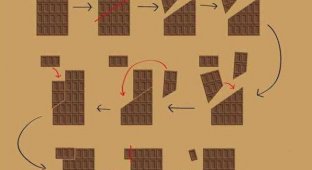 Шоколадная плитка - бесконечная сладость (3 фото + гифки)