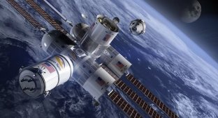В 2021 году на орбите Земли появится первый космический отель (5 фото)