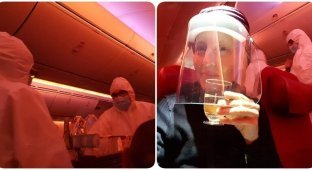 Новая реальность: как выглядит полет Катарскими Авиалиниями в условиях пандемии (6 фото)