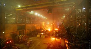 Производство проката на сталелитейном заводе (12 фото)