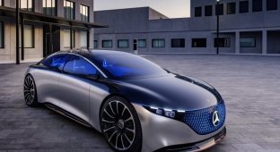 Mercedes-Benz Vision EQS: полностью электрический S-класс из будущего (30 фото + 1 видео)