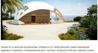 Экологичный дом-купол с футуристическим дизаном (9 фото)
