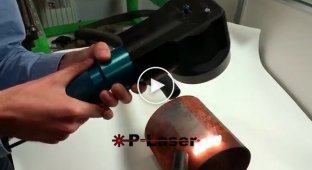 Мощный лазер с легкостью очищает металл от ржавчины