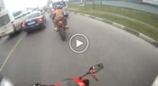 Мотоциклист против ДПС