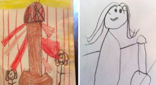 15 безобидных детских рисунков, от которых родители в шоке (16 фото)