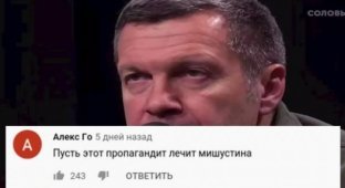Люди высказали свое мнение о Владимире Соловьеве после его конфликта с Василием Уткиным (15 фото)