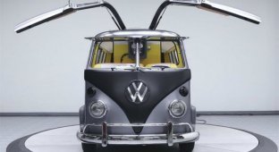 Хиппибас Volkswagen превратили в машину из фильма Назад в будущее (18 фото)