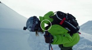 Один из самых безумных горнолыжных спусков в мире
