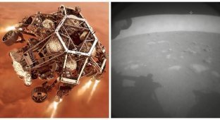 Американский ровер успешно приземлился на Марсе и прислал первые снимки (11 фото)