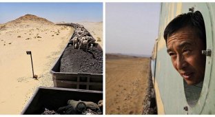 Через Сахару к океану в товарняке: экстремальная поездка в самом длинном в мире поезде (14 фото + 1 видео)