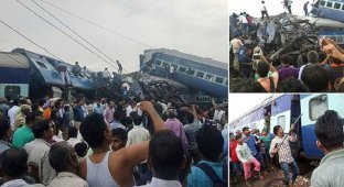 Железнодорожная катастрофа в Индии унесла жизни 23 человек (8 фото)