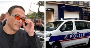 Жан-Клод Ван Дамм случайно помог ограбить ювелирный салон в Париже (5 фото)