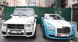 Арабские богачи открыли в Лондоне сезон крутых тачек (13 фото)