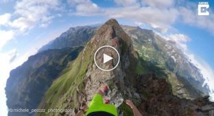 На этих потрясающих кадрах показано, как два брата совершают поход через вторую по высоте вершину в итальянских Альпах