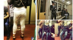 Модные люди в метро (32 фото)