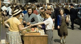 Уличная торговля в Москве 50-х (31 фото)