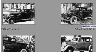 Советские автомобили и их западные аналоги (16 штук)