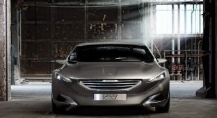 Новый гибридный компактвэн Peugeot HX1 Hybrid4 MPV (27 фото)