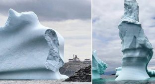 Как выглядит шествие айсбергов по Лабрадорскому морю (6 фото)