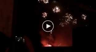 Пожар на складе пиротехники под Екатеринбургом 
