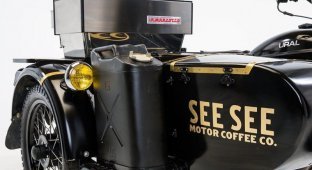Мотоцикл "Урал" превратили в кофейню на колесах (9 фото + 1 видео)