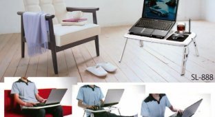 Hanwha SL-888 - мобильный стол для ноутбука (3 фото)
