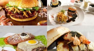 10 самых дорогих гамбургеров в мире (10 фото)