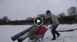 Как быстро почистить от снега поле
