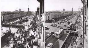 Санкт-Петербург сто лет назад и сейчас (75 фото)